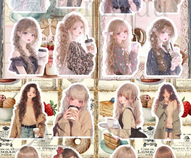 新作②♡A4デザインペーパー＆コラージュシート65枚♡素材　おすそ分けファイル indigo_mg 編集 デザインペーパー ピンクづくしのかわいい