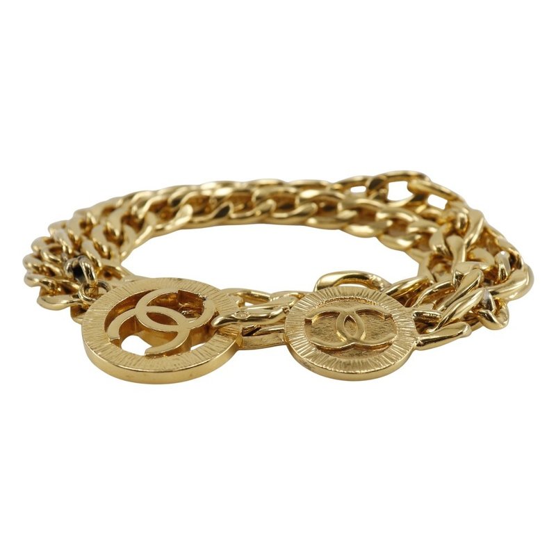 【日本直送】シャネル CHANEL チェーンベルト ベルト ココマーク ヴィンテージ 金メッキ レディース【中古】 - 皮帶/腰帶 - 其他金屬 金色