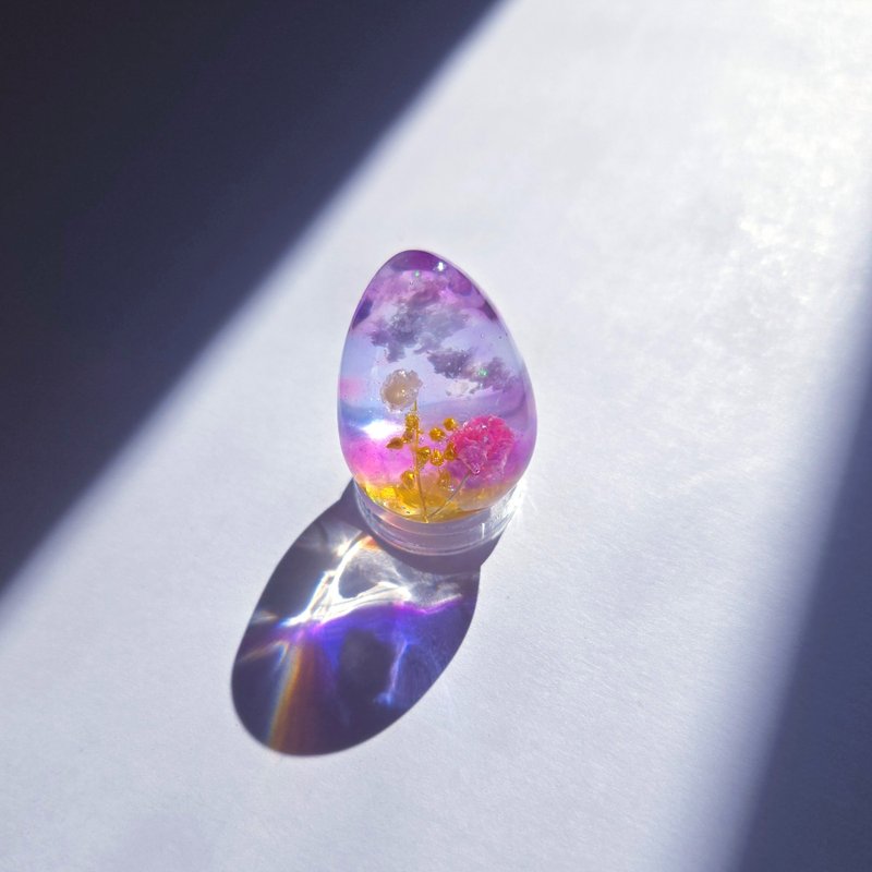 空　雲　花　雲レジン　空レジン　風景レジン - 擺飾/家飾品 - 樹脂 粉紅色