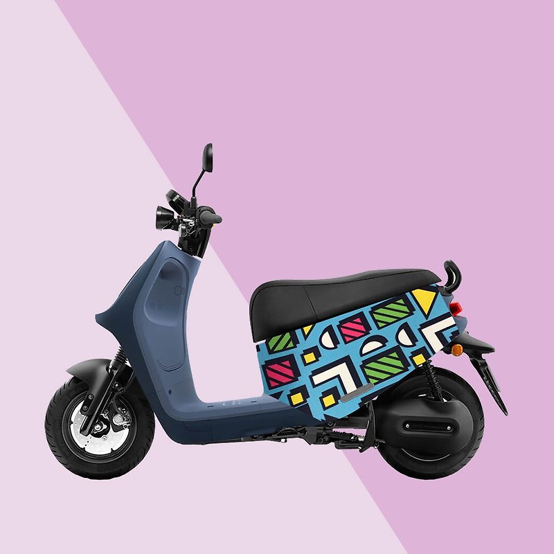 gogoro anti-scratch car cover-iD60 geometric blue - Other - Polyester 