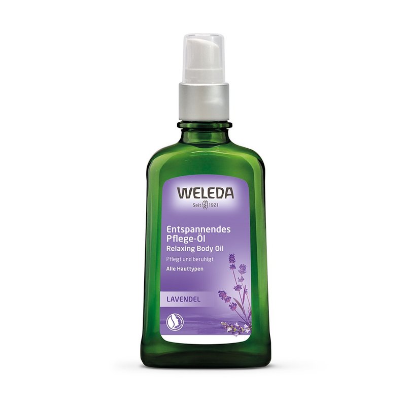 Stress Relief [WELEDA] Lavender Stress Relief Massage Oil 100ml - ผลิตภัณฑ์บำรุงผิว/น้ำมันนวดผิวกาย - วัสดุอื่นๆ สีแดง