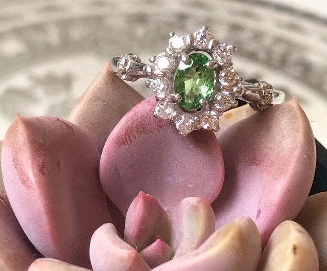 agete 緑色の石 シルバーリング SR4-73 シルバー 氷種 ミニ 暗緑色 天然 本翡翠 リング 指輪