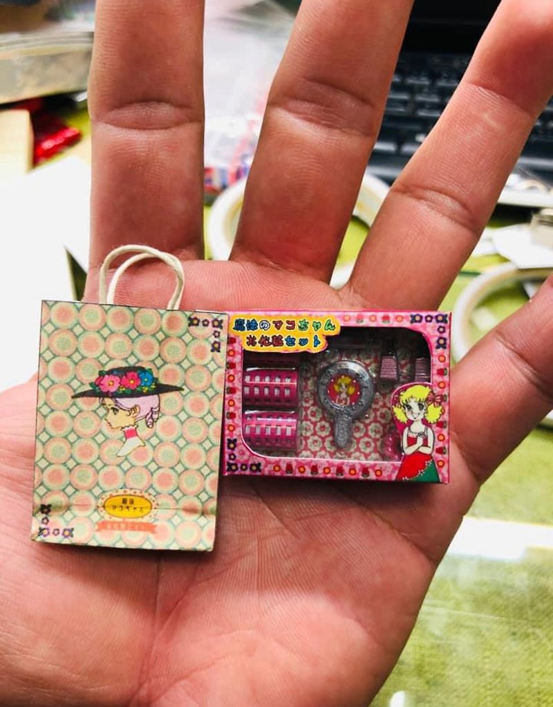 Miniature Pocket Mini Tangerine Shop Ancient Taste Toys (Girl's Treasure Box) Scene - ตุ๊กตา - พลาสติก สึชมพู