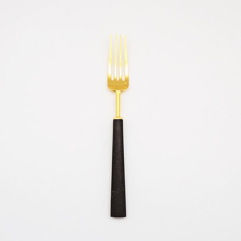 | Cutipol | EBONY Matte Gold 21.2CM Table Fork - Cutlery & Flatware - Stainless Steel Gold