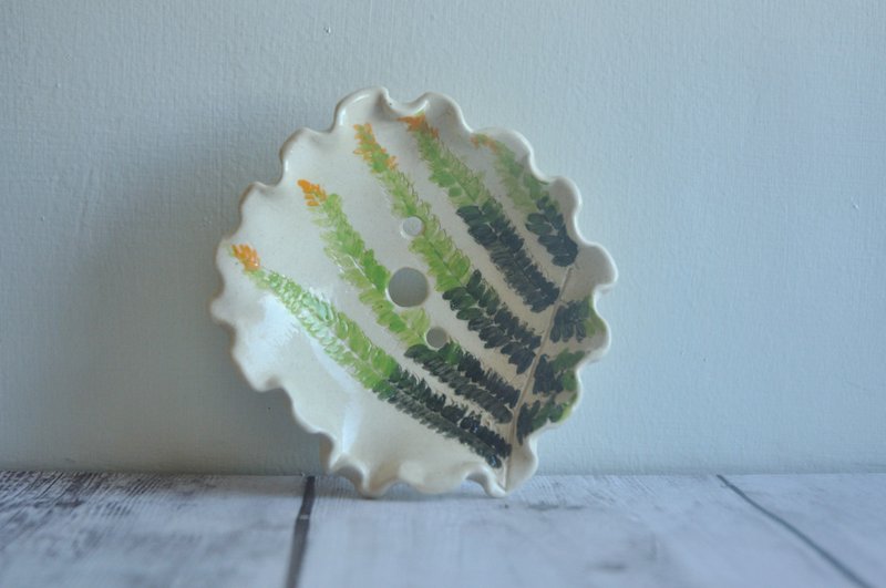 Shitaku Japanese White Porcelain Clay Soap Plate - อุปกรณ์ห้องน้ำ - เครื่องลายคราม ขาว