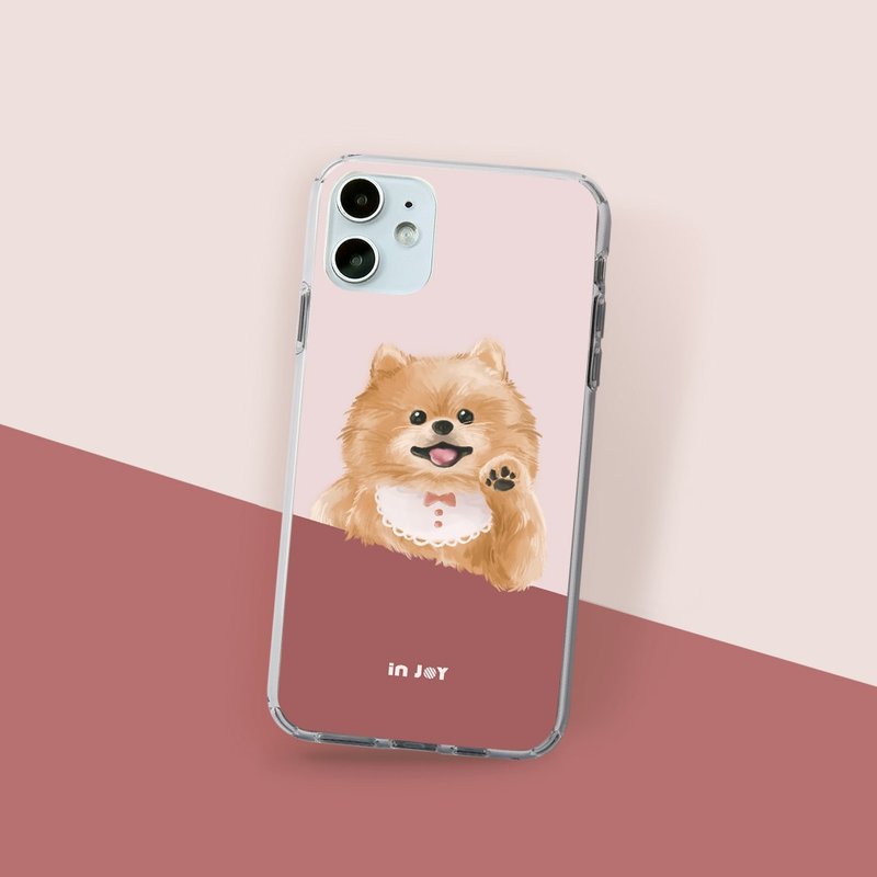 Pomeranian,iPhone case for 15/14/13/13pro/12/11/SE3 case - Phone Cases - Plastic Transparent