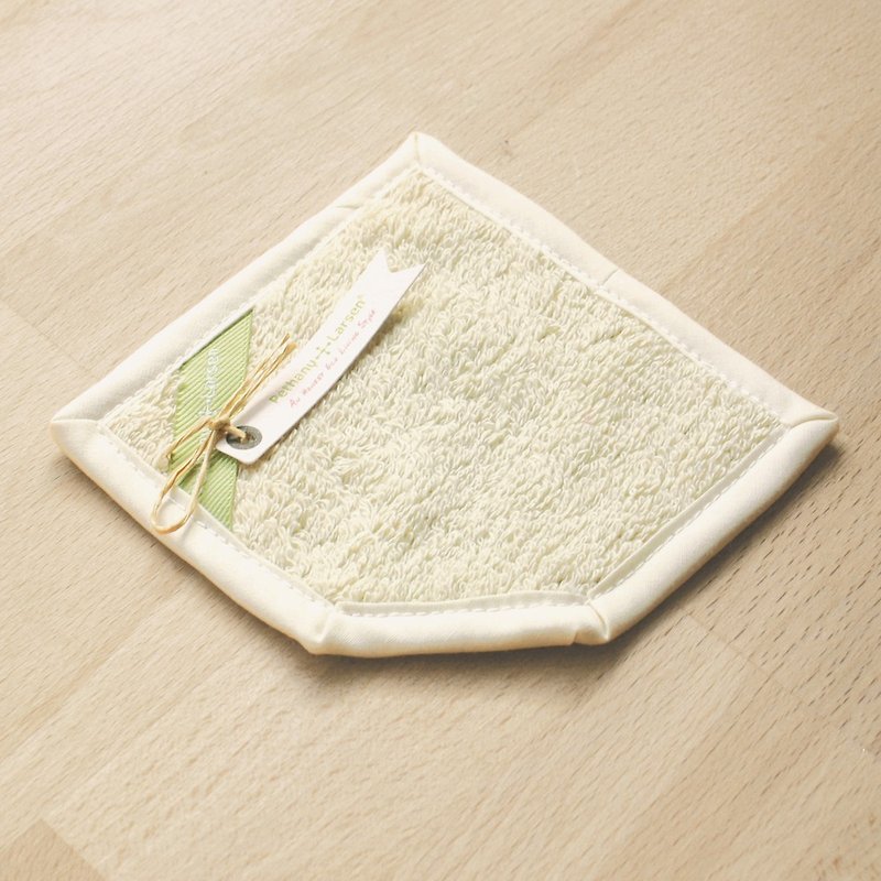 [Good Feelings of Life] Star Sand Yellow-Pure Cotton Absorbent Quick Wipe Coaster - Coasters - Cotton & Hemp Yellow