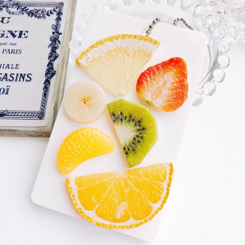 iccard holder,card holder,card case,fake sweets,fruit,fake food,polymer - 其他 - 黏土 白色