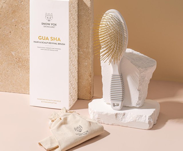 Gua Sha Hair & Scalp Revival Brush - Shop Snow fox Skincare Makeup