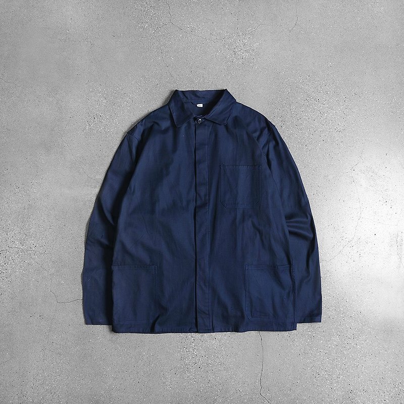 Vintage German Indigo Worker Jacket - Men's Coats & Jackets - Other Materials Blue