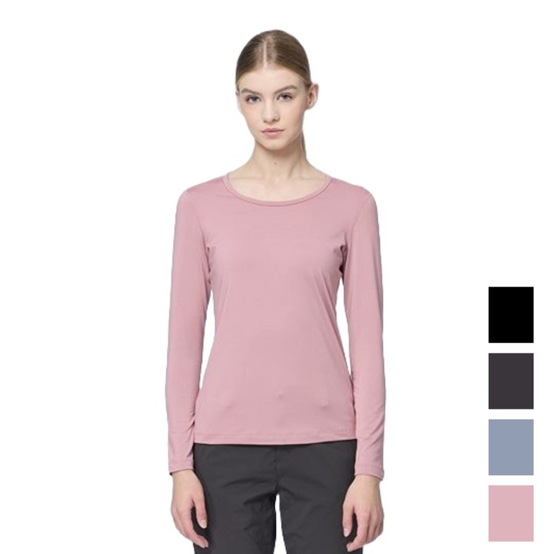 【Wildland】Far infrared U-neck thermal clothing for women W2691 - เสื้อผู้หญิง - เส้นใยสังเคราะห์ หลากหลายสี