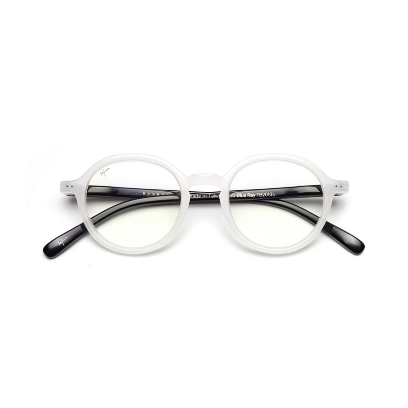 6y-12y蔡司鏡片濾藍光眼鏡 Round computer glasses:white-b - 眼鏡/眼鏡框 - 塑膠 白色