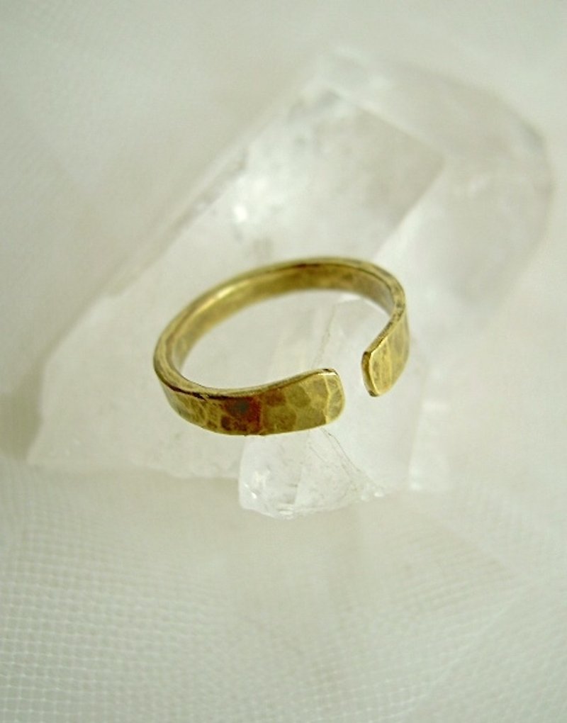 Front open ring wide / WIDE - แหวนทั่วไป - โลหะ สีทอง