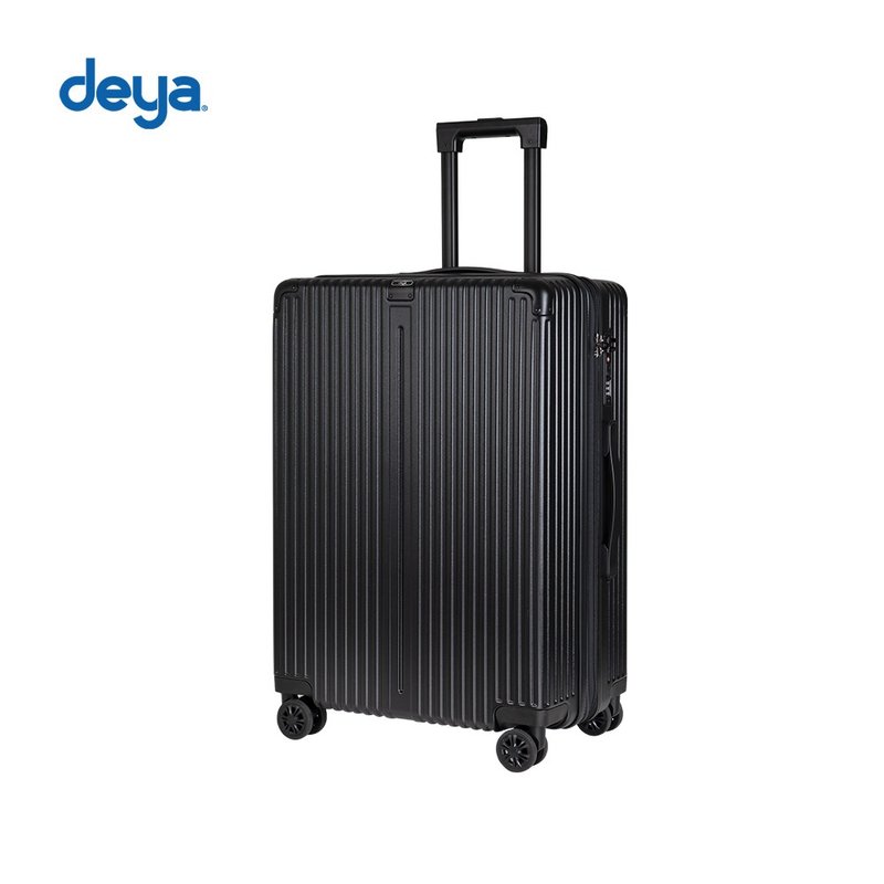deya Velo Slim 輕奢時尚流線旅行箱24吋-曜石黑 - 行李箱/旅行袋 - 塑膠 黑色