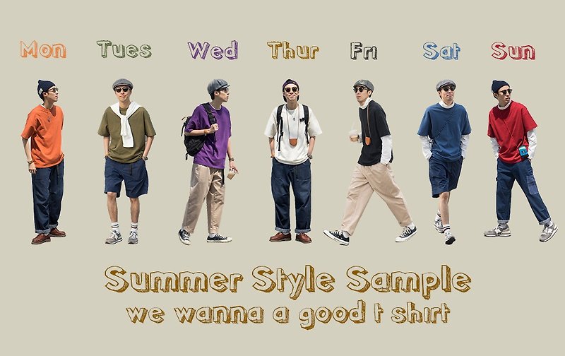2-piece set must buy 7 colors optional Summer Basic casual loose shoulder design short sleeve T-shirt - เสื้อยืดผู้ชาย - ผ้าฝ้าย/ผ้าลินิน หลากหลายสี