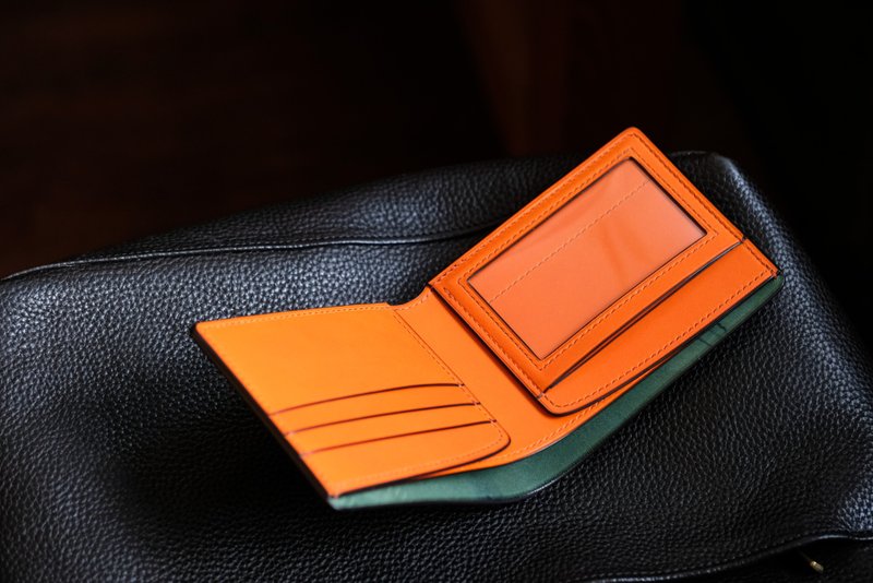 Mildy Hands CUSTOM 銀包 Horween shell cordovan / Buttero - 銀包 - 真皮 藍色