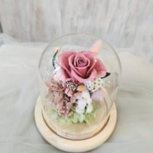 Everlasting Rose Gold framed table flowers with box in stock