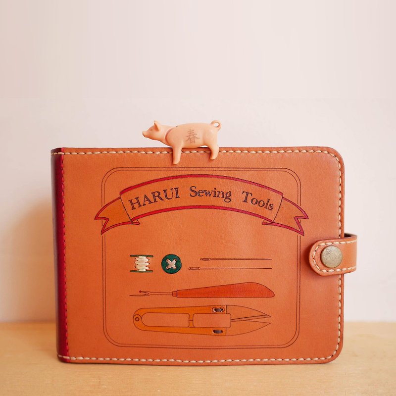 [Spring Pig Tools] Harui Sewing Tools - อื่นๆ - หนังแท้ สีส้ม