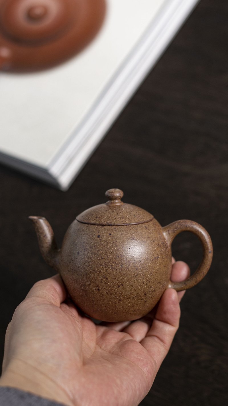 送禮紫砂壺茶壺老款龙蛋 特高温 140cc 造型正宗 曲线流畅 高温老 - 茶具/茶杯 - 陶 灰色