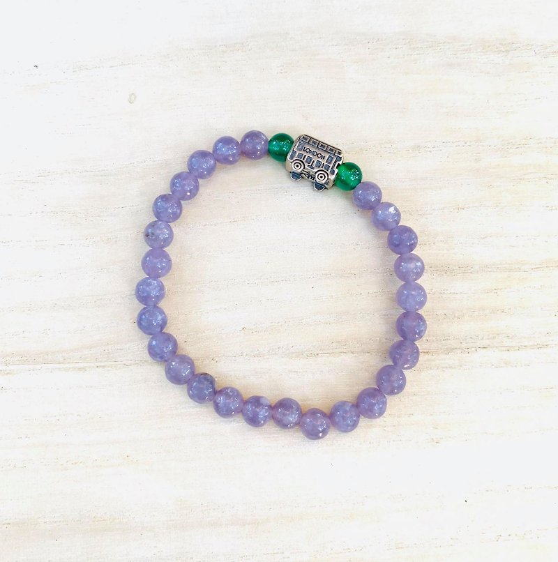 Soran (Bracelet Series) Purple Mica: Soothing - สร้อยข้อมือ - หิน สีม่วง