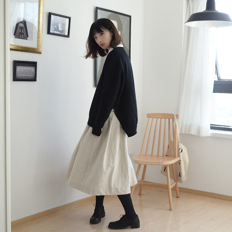 羊毛 女毛衣/針織衫 黑色 - 不規則開衩強縮絨羊毛衫|羊毛衫|澳洲美麗諾羊毛|獨立品牌|Sora-74