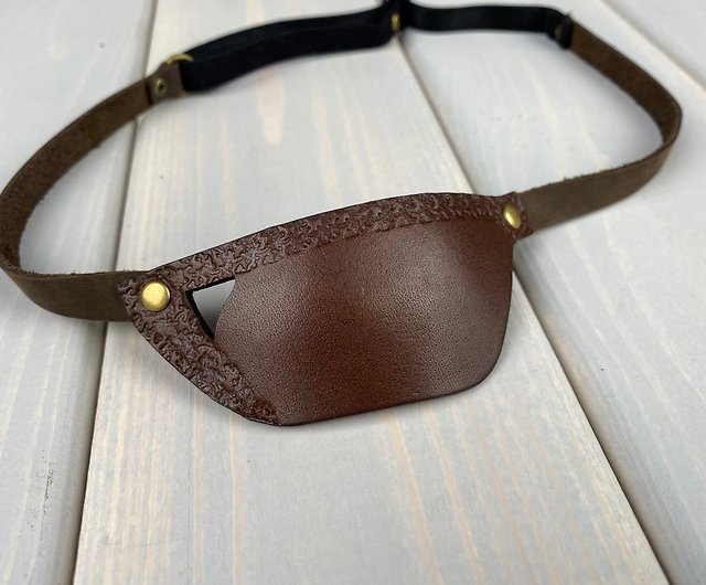  Andean Leather - Leather Eye Patch, Eye Patches for Adults,  Pirate Eye Patch, Medical Eye Patch for Right and Left Eye : Andean  Leather: Health & Household