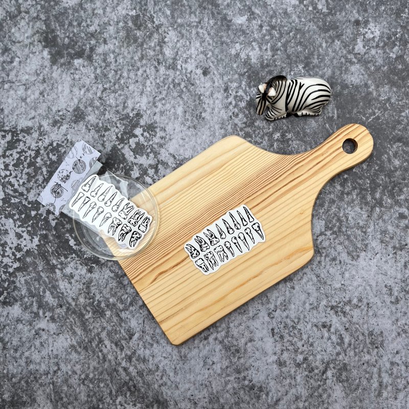 防水貼紙-好多牙系列 - 貼紙 - 紙 