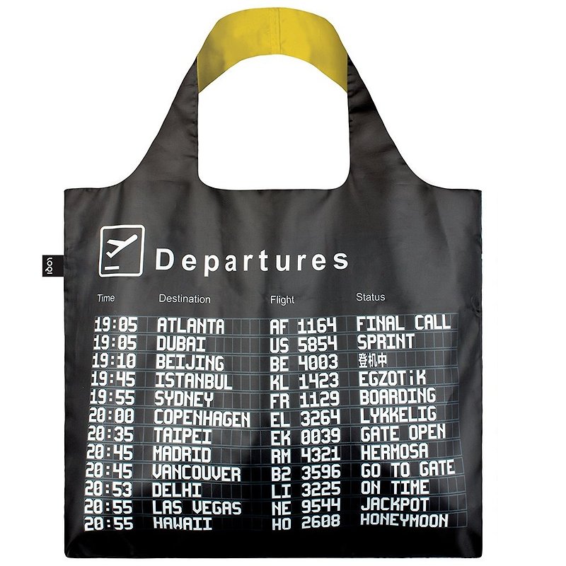LOQI-Timetable AIAR - Messenger Bags & Sling Bags - Plastic Black