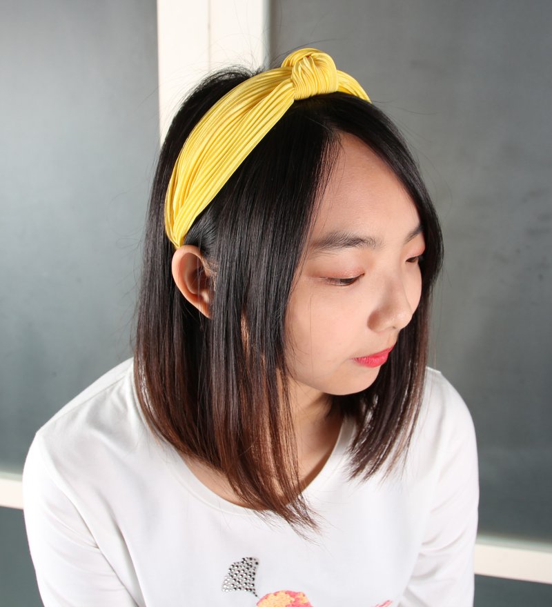 *Safe shipping*pleated fabric twisted headband - ที่คาดผม - ไฟเบอร์อื่นๆ 