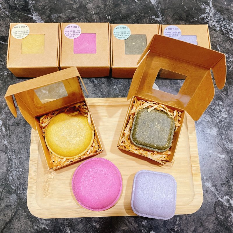 Handmade essential oil shampoo cakes together to reduce plastic and protect the environment - แชมพู - น้ำมันหอม 