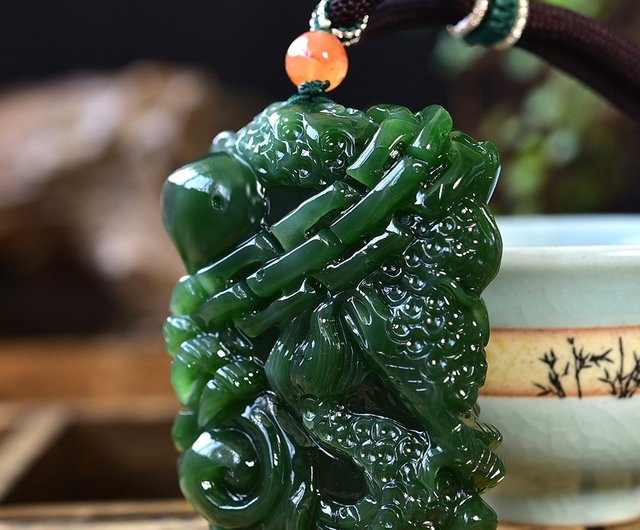 精品天然和田玉碧玉龍手把件雕工精緻一念之間｜其他人氣榜- Pinkoi