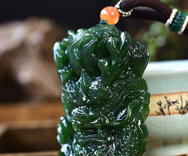 和田玉 和田碧玉 中国美術 龍と瓢箪 天然石 和田玉 和田碧玉 中国美術 龍と瓢箪 天然石