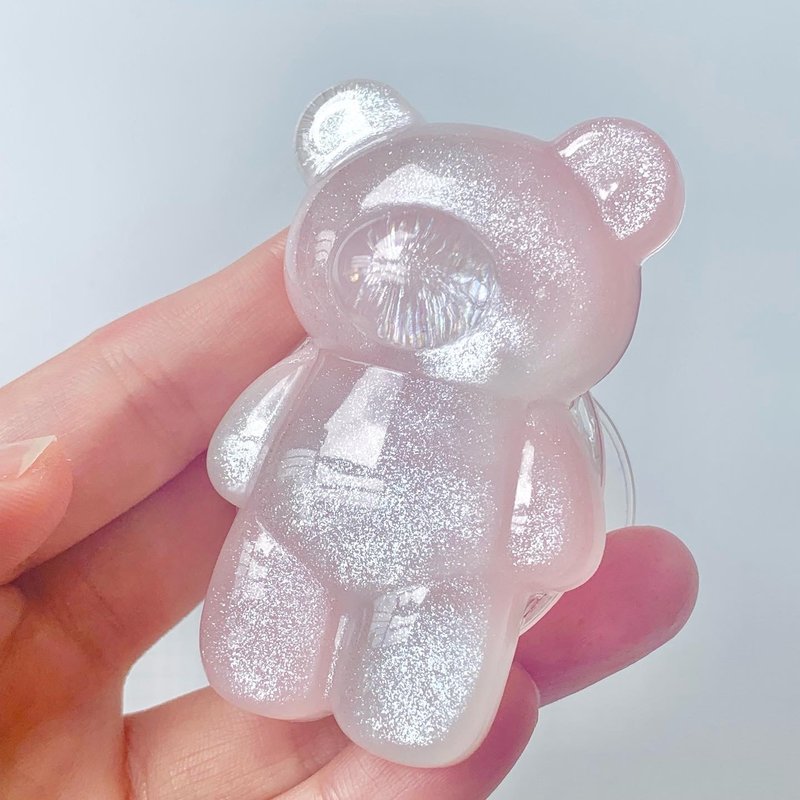 Pink Marble Bear Smartphone Grip - อุปกรณ์เสริมอื่น ๆ - เรซิน สึชมพู