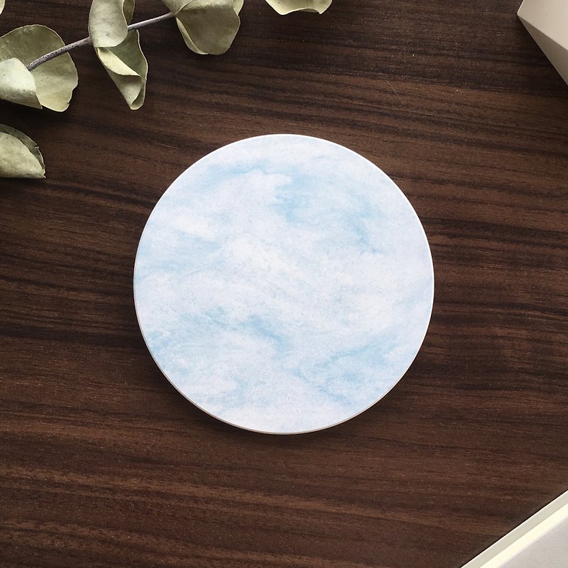 Metaphor-ceramic absorbent coaster - Coasters - Pottery White