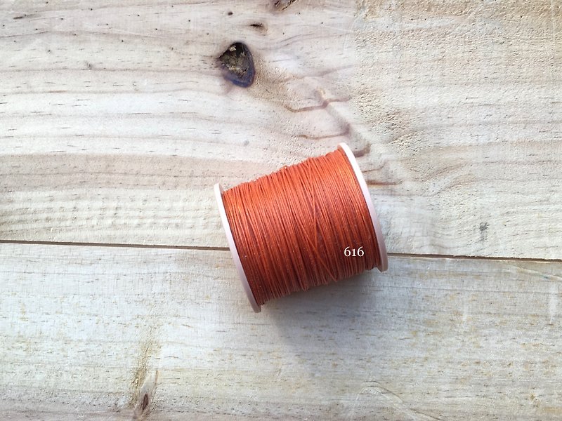 South American system hand sewn wax line [# 616 dark orange] 0.65mm 30 meters 48 color selection wax line hand stitch round wax line leather tools hand leather leather leather parts leather DIY Leatherism - Knitting, Embroidery, Felted Wool & Sewing - Cotton & Hemp Gray