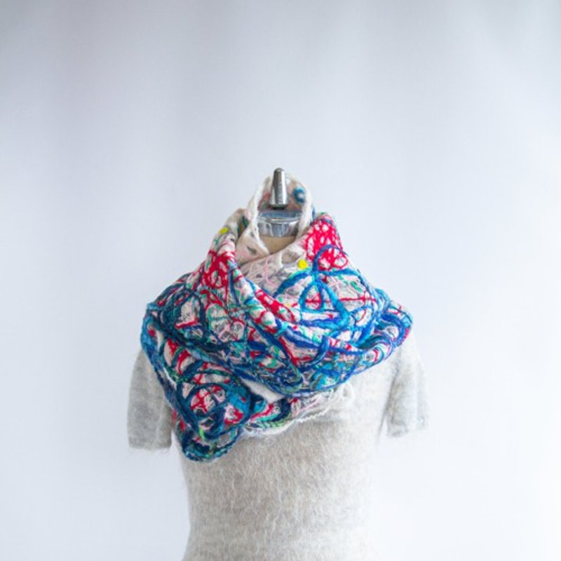 heartbeat muffler of joy - ผ้าพันคอ - ขนแกะ หลากหลายสี