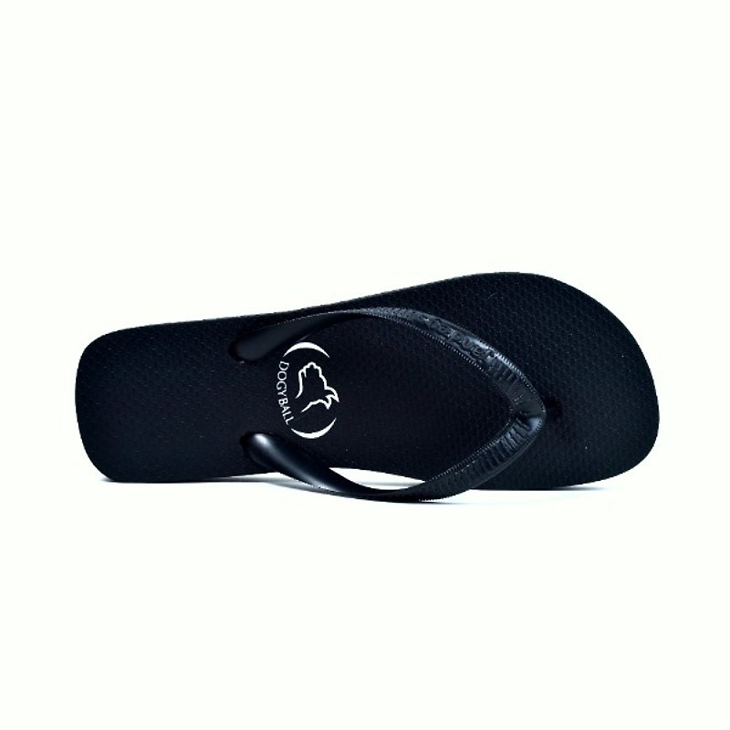 [Dogyball] spices series of rubber character flip-flops - black pepper - รองเท้าแตะ - ยาง สีดำ