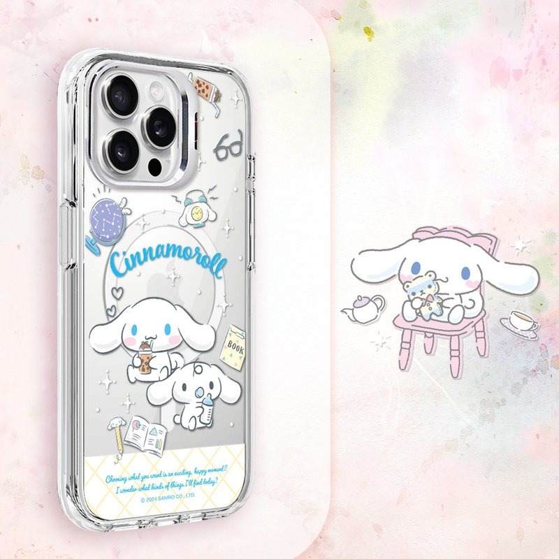 Sanrio iPhone full range of shockproof dual-material invisible stand magnetic phone cases - Leisurely Big-Eared Dog - เคส/ซองมือถือ - วัสดุอื่นๆ หลากหลายสี