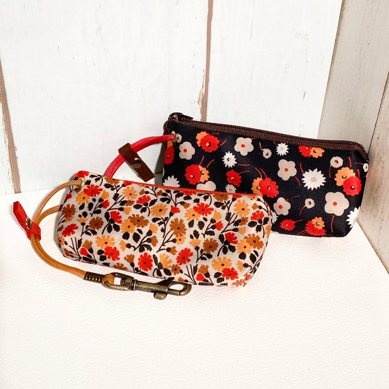 Waterproof Zipper Key Case (Small Floral-Limited) Made to Order* - Keychains - Waterproof Material Multicolor