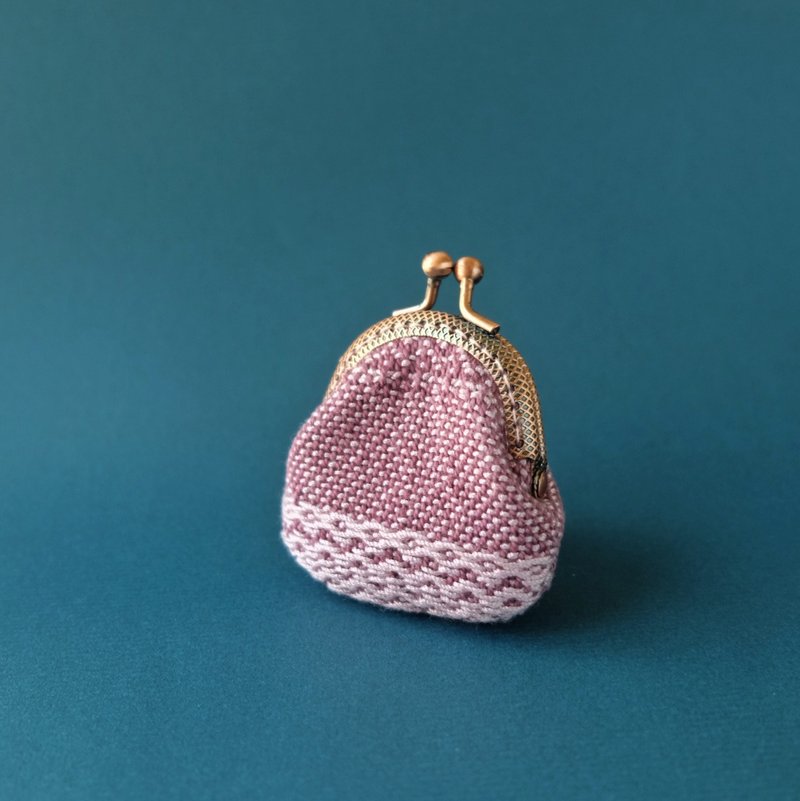 My Handwoven Petite Kisslock Purse - chevron pattern - กระเป๋าใส่เหรียญ - ผ้าฝ้าย/ผ้าลินิน หลากหลายสี