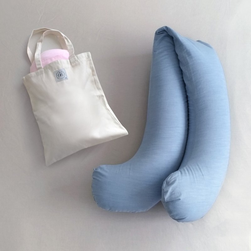 微粒型限量組合組-孕婦枕+小睡枕 - 枕頭/咕𠱸 - 棉．麻 