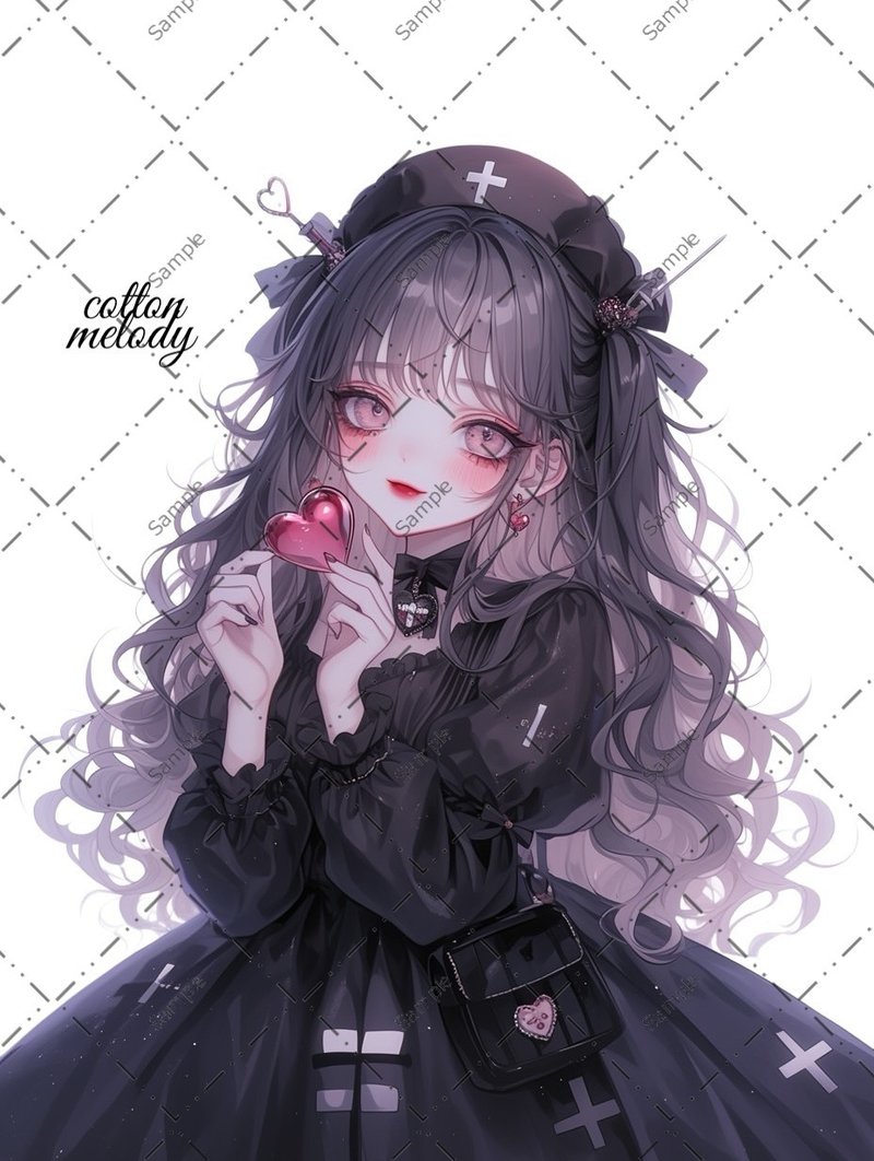 original sticker no.1570 人物ステッカー オリジナルステッカー 人物ステッカー 女の子ステッカー オリジナル人物ステッカー - 貼紙 - 紙 
