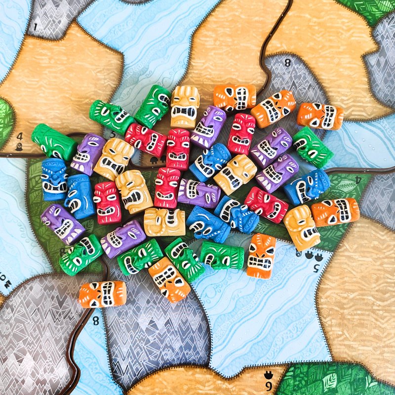 與 Spirit Island 棋盤遊戲兼容的豪華資源代幣全套 - 桌遊/卡牌 - 其他材質 