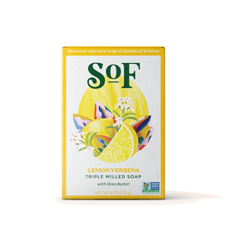 盒損品 South of France 南法馬賽皂 格拉斯馬鞭草 170g(全新登場 - 肥皂/手工皂 - 其他材質 橘色