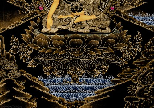 釈迦牟尼仏の仏教タンカ絵画 - ショップ Boudha Stupa Thanka