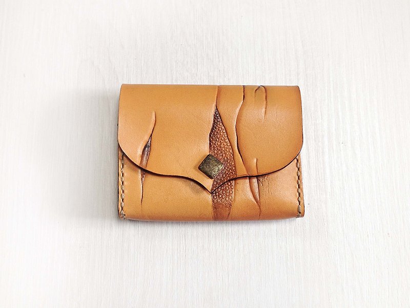POPO│ Taiwan rock unique crag│. Documents Pouch Leather │ - Folders & Binders - Genuine Leather Brown