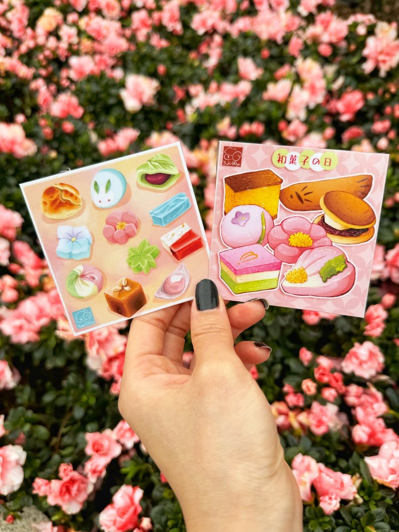 Food Planet Spring Dessert Postcard - การ์ด/โปสการ์ด - กระดาษ หลากหลายสี