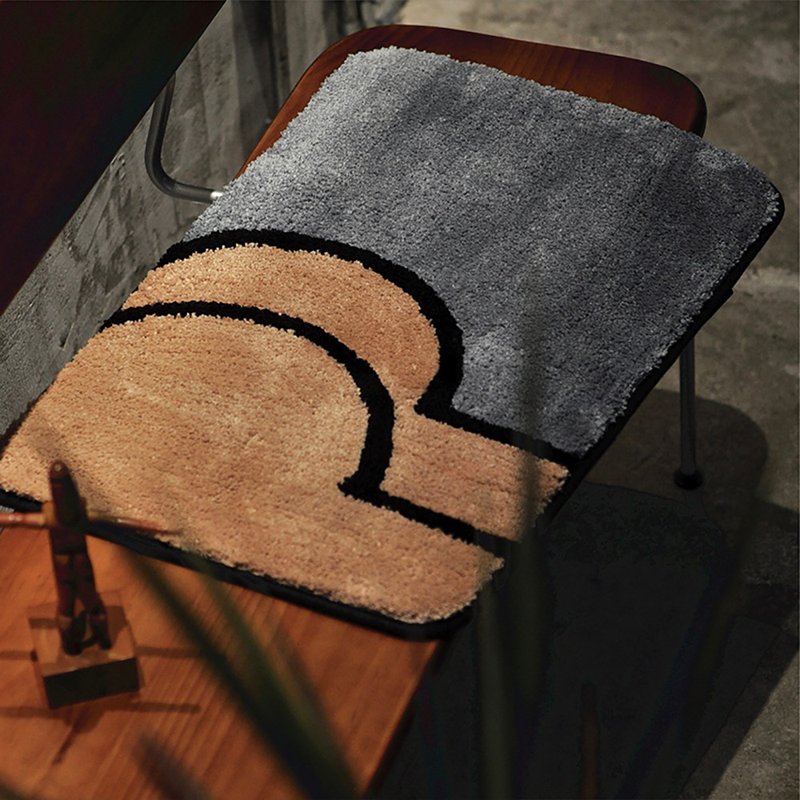 PointLab original [weird body] abstract funny carpet bedroom bathroom door mat entry door mat - พรมปูพื้น - เส้นใยสังเคราะห์ 