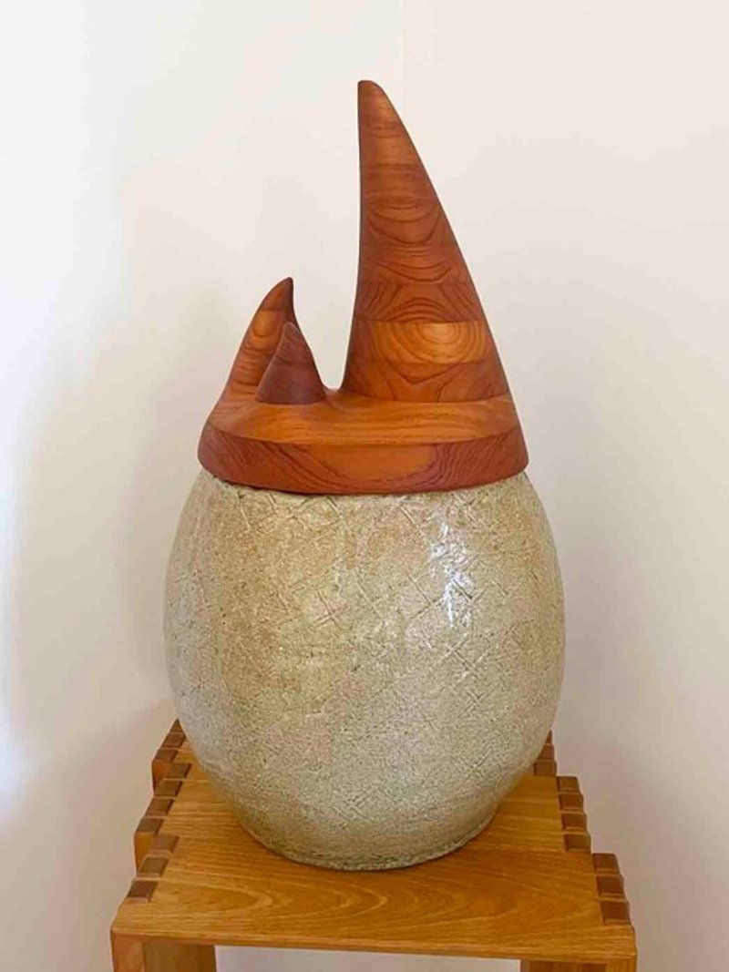木霊のコトタマ - 擺飾/家飾品 - 陶 卡其色