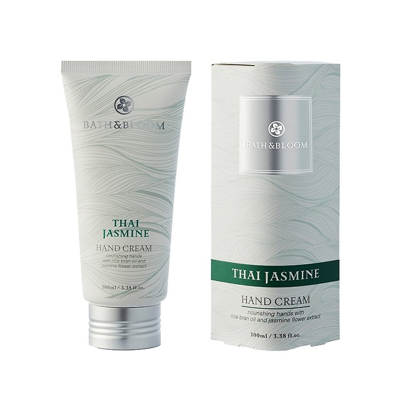 【Bath & Bloom】 Thai Jasmine Hand Cream 100ml - Nail Care - Other Materials Green